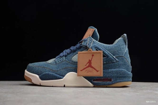 Rep TBK x Air 4 Levi's Jordan AO2571-401 Nike Denim 0721